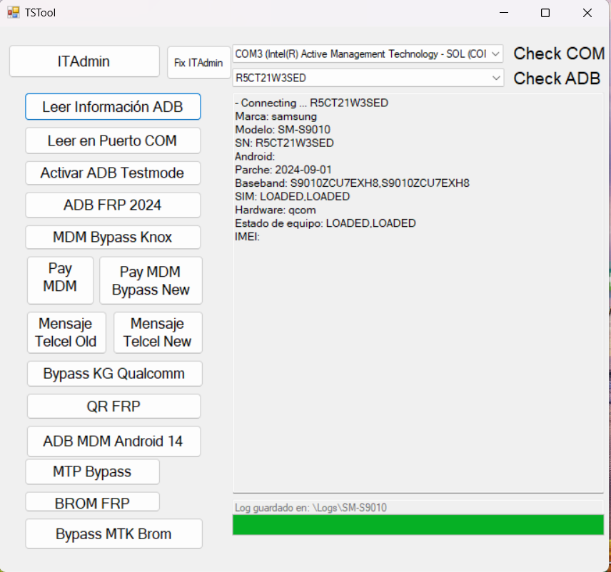 New! TSTool ADB FRP MDM Bypass Knox Android 14 – 2024 Free Download